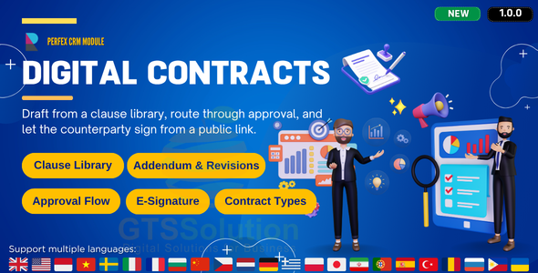 Digital Contracts for Perfex CRM - Clause Library & Electronic Signature
        