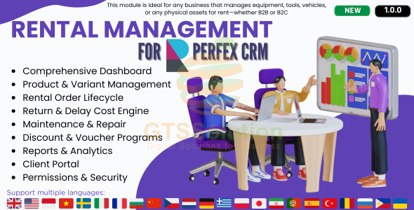 Rental Management module for Perfex CRM