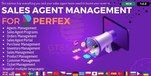 Sales Agent Management for Perfex CRM
